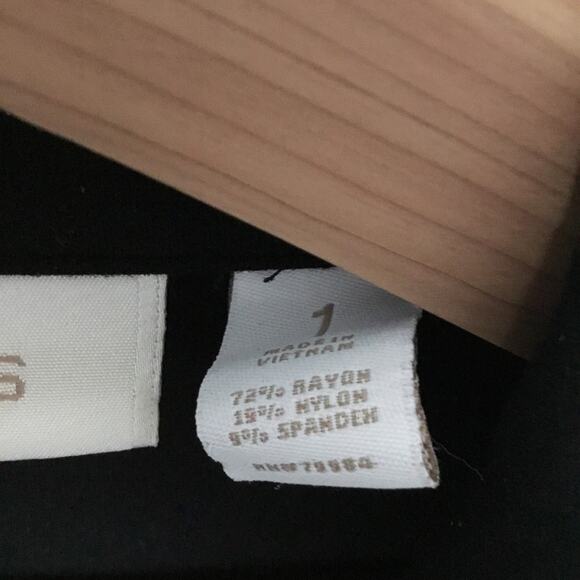 Chico's Black Double Row Hood w/ Eye Closure Blazer - Picture 5 of 13